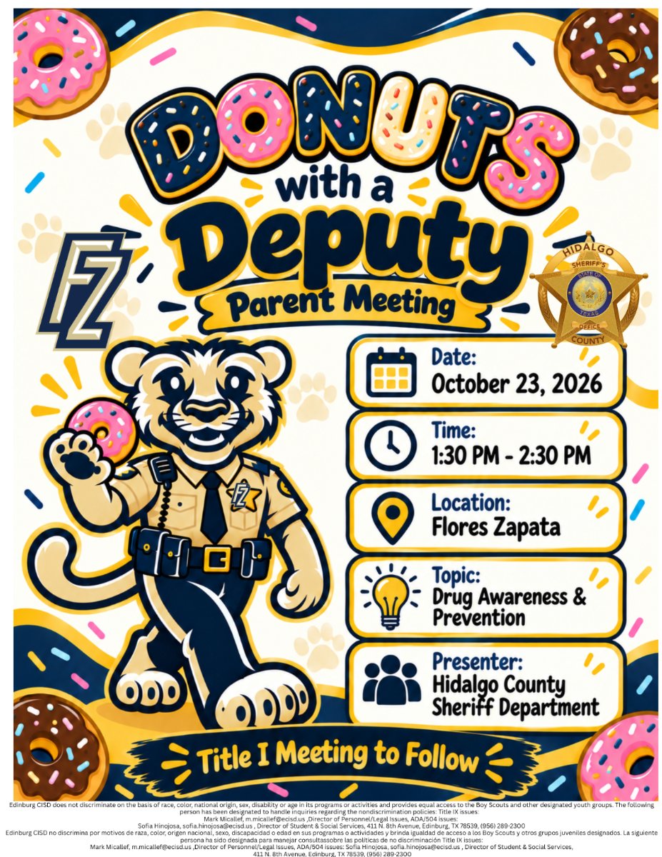 Donuts with a Deputy Flyer